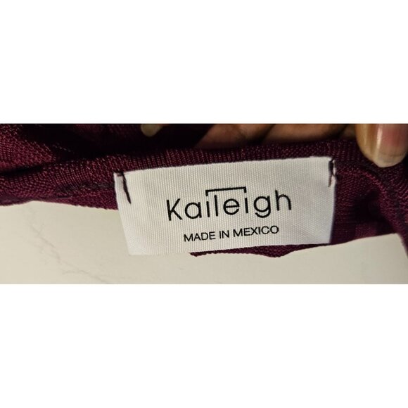 2/$35-Kaileigh Pullover Rich Textured Burgundy Long Sleeves Blouse Women 2X - Picture 10 of 11